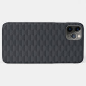 Coques Case-Mate iPhone Motif géométrique monochromatique noir et gris fon (Dos (Horizontal))