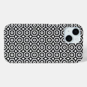 Coques Case-Mate iPhone Motif géométrique noir et blanc (Verso (horizontal))