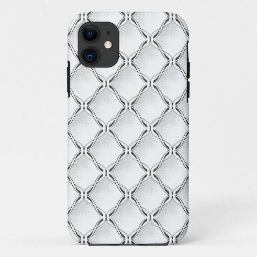 Coques Case-Mate iPhone Motif géométrique noir et blanc. (Dos)