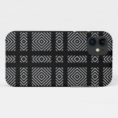 Coques Case-Mate iPhone Motif géométrique noir et blanc Ama (Dos (Horizontal))