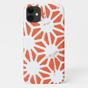 Case-Mate iPhone Case Motif géométrique orange et blanc