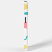 Coques Case-Mate iPhone Motif géométrique pastel Memphis (Verso / Droite)