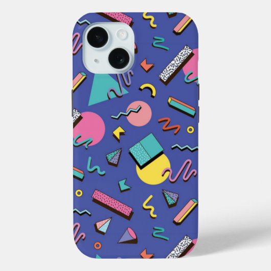 Coques Case-Mate iPhone Motif géométrique rétro (Verso)