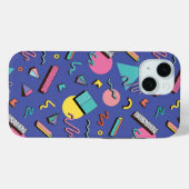 Coques Case-Mate iPhone Motif géométrique rétro (Verso (horizontal))