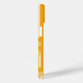 Coques Case-Mate iPhone Motif géométrique rétro-jaune (Verso / Droite)