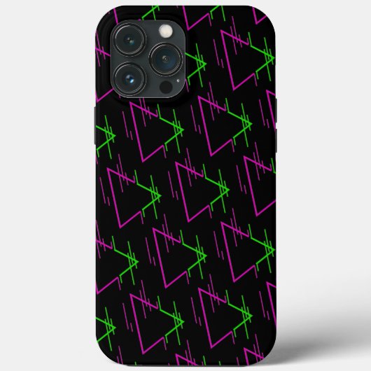 Coques Case-Mate iPhone Motif géométrique Retro Neon (Verso)