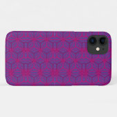 Coques Case-Mate iPhone Motif géométrique rétro rose (Dos (Horizontal))