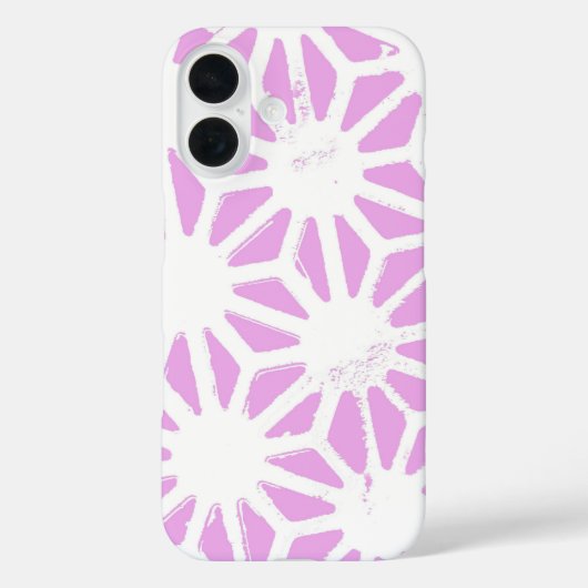 Coques Case-Mate iPhone Motif géométrique rose (Verso)