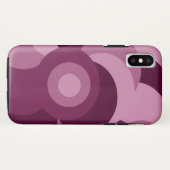 Coques Case-Mate iPhone motif géométrique rose et violet (Dos (Horizontal))