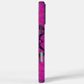 Coques Case-Mate iPhone Motif géométrique rose et violet intense (Verso / Droite)