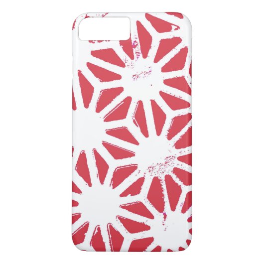 Coques Case-Mate iPhone Motif géométrique rouge (Dos)