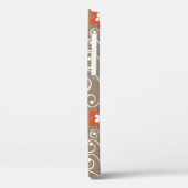 Coques Case-Mate iPhone Motif géométrique sans couture avec fleurs (Verso / Gauche)