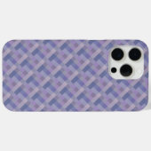 Coques Case-Mate iPhone Motif géométrique tissé bleu violet (Verso (horizontal))
