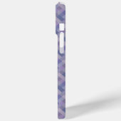 Coques Case-Mate iPhone Motif géométrique tissé bleu violet (Verso / Gauche)