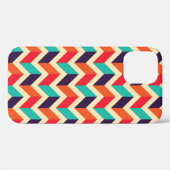 Coques Case-Mate iPhone Motif géométrique transparent avec arrière - plan  (Verso (horizontal))