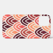 Coques Case-Mate iPhone Motif géométrique transparent sur texture papier (Verso (horizontal))