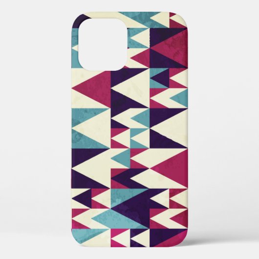 Coques Case-Mate iPhone Motif géométrique triangle rétro (Verso)
