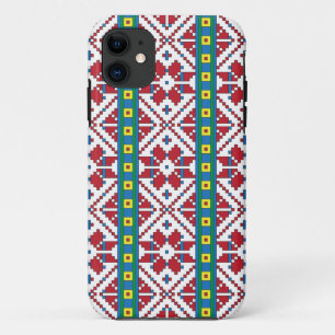 Etui iPhone Case-Mate Motif géométrique tribal rouge, bleu et blanc étoi