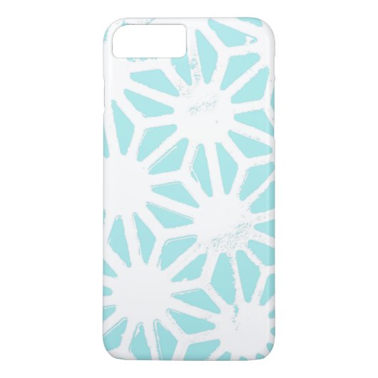 Coques Case-Mate iPhone Motif géométrique turquoise (Dos)