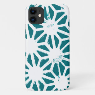 Case-Mate iPhone Case motif géométrique turquoise et blanc