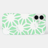 Coques Case-Mate iPhone Motif géométrique vert (Verso (horizontal))