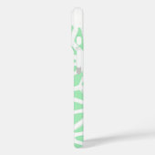 Coques Case-Mate iPhone Motif géométrique vert (Verso / Gauche)