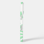 Coques Case-Mate iPhone Motif géométrique vert (Verso / Droite)