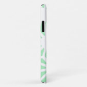 Coques Case-Mate iPhone Motif géométrique vert (Dos/Droite)