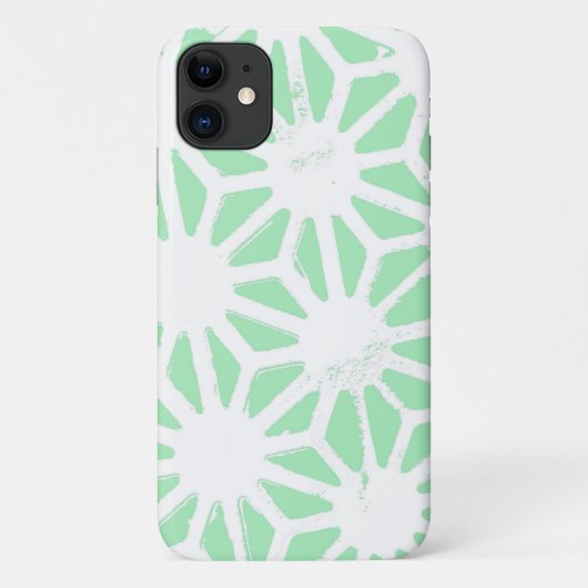 Coques Case-Mate iPhone Motif géométrique vert (Dos)