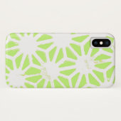 Coques Case-Mate iPhone Motif géométrique vert cime (Dos (Horizontal))