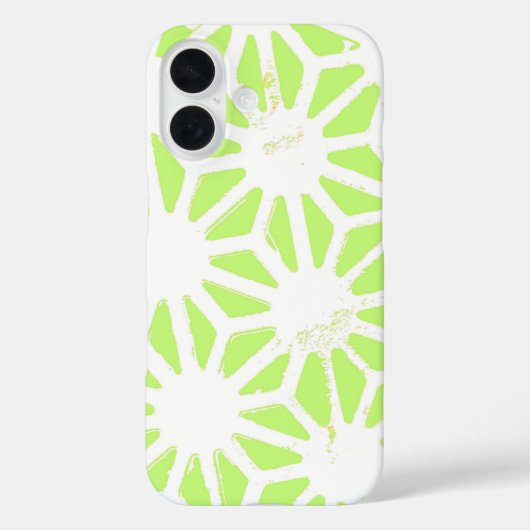 Coques Case-Mate iPhone Motif géométrique vert cime (Verso)