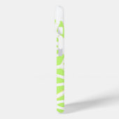 Coques Case-Mate iPhone Motif géométrique vert citron (Verso / Gauche)