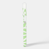 Coques Case-Mate iPhone Motif géométrique vert pomme (Verso / Gauche)
