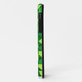 Coques Case-Mate iPhone Motif géométrique vert Saint Patrick's Day (Dos/Gauche)