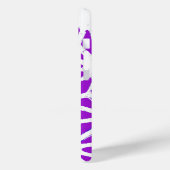 Coques Case-Mate iPhone Motif géométrique violet royal (Verso / Gauche)