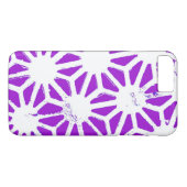 Coques Case-Mate iPhone Motif géométrique violet royal (Dos (Horizontal))