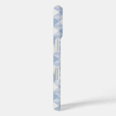 Coques Case-Mate iPhone Motif Gingham Bleu Clair Imprimé Carreaux Classiqu (Verso / Droite)