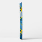 Coques Case-Mate iPhone Motif Gold Blue Grunge (Verso / Droite)
