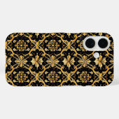 Coques Case-Mate iPhone Motif Gold complexe (Verso (horizontal))