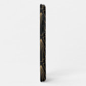 Coques Case-Mate iPhone Motif Gold et Black Art Déco (Dos/Gauche)