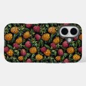 Coques Case-Mate iPhone Motif Gold et Red Berries (Verso (horizontal))
