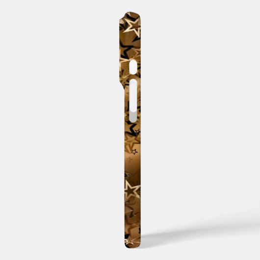 Coques Case-Mate iPhone Motif Gold Stars (Verso / Gauche)