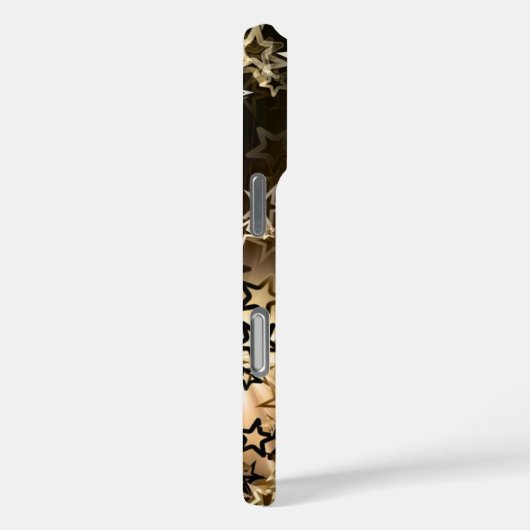 Coques Case-Mate iPhone Motif Gold Stars (Verso / Droite)