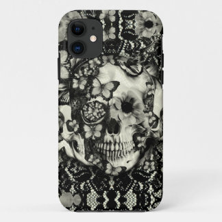 Coque Case-Mate Pour iPhone Motif gothique victorien de crâne de dentelle