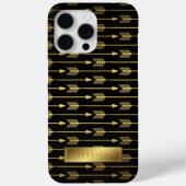Coques Case-Mate iPhone Motif Gradient Jaune et Flèches Noires (Verso)