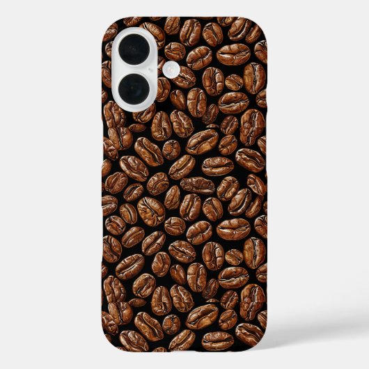 Coques Case-Mate iPhone Motif grains de café (Verso)
