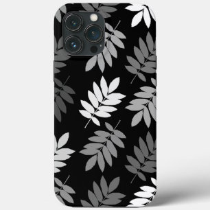 Case-Mate iPhone Case Motif Grande Feuille Elder Noir Blanc Gris