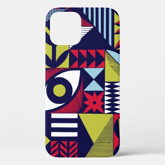 Coques Case-Mate iPhone Motif graphique de style scandinave ou rétro. Main (Verso)