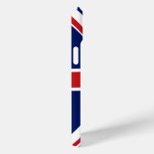 Coques Case-Mate iPhone Motif Gras - Indicateur Union Jack avec nom (Verso / Droite)