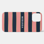 Coques Case-Mate iPhone Motif Gras Rose Bleu Gold (Verso (horizontal))